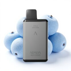 Adalya AD 10000 Puffs Wegwerf-Vape Space Grau mit Blauem Licht, 14 ml, 2% Nikotin, USB-C