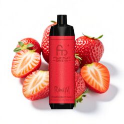 RandM Fumot Shisha 10000 Puffs 18 ml vorgefüllte E-Flüssigkeit Erdbeer Punsch Typ-C 0,5% Nikotin
