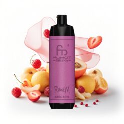 RandM Fumot Shisha 10000 Puffs 18 ml vorgefüllte E-Flüssigkeit Typ-C 0,6Ω Magische Liebe