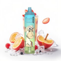 RandM Fumot Tornado 15000 Puffs 25ml Flüssigkeitskapazität 850mAh Eis-Pop Typ-C LCD Mesh Coil