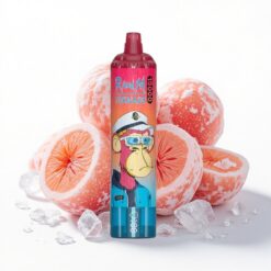 RandM Fumot Tornado 15000 Puffs 25ml Flüssigkeitskapazität 850mAh Lush Eis Mesh Coil Typ-C LCD