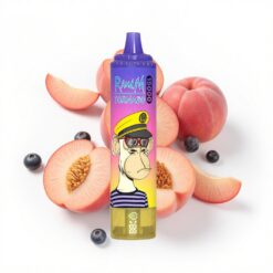 RandM Fumot Tornado 15000 Puffs 25ml Flüssigkeitskapazität 850mAh Mesh Coil Pfirsich Blaubeere Bonbon