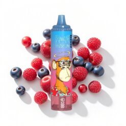 RandM Fumot Tornado 15000 Puffs 25ml Flüssigkeitskapazität 850mAh Mesh Coil Typ-C LCD Blaue Himbeere Kirsche