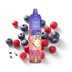 RandM Fumot Tornado 15000 Puffs 25ml Flüssigkeitskapazität 850mAh Typ-C LCD Heidelbeere Kirsche