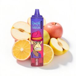 RandM Fumot Tornado 15000 Puffs 25ml Flüssigkeitskapazität 850mAh Typ-C LCD Sauerapfel