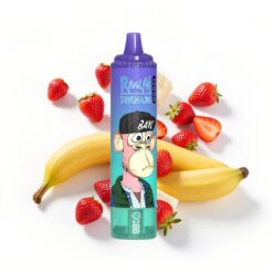 RandM Fumot Tornado 15000 Puffs 25ml Flüssigkeitskapazität Erdbeer-Banane Mesh Coil Typ-C