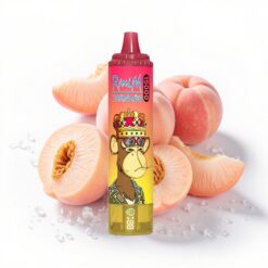 RandM Fumot Tornado 15000 Puffs 25ml Flüssigkeitskapazität Pfirsich-Eis