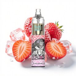 RandM Fumot Tornado 7000 14ml Flüssigkeitskapazität Erdbeere-Eis Mesh Typ-C RGB Luftregelung