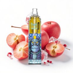 RandM Fumot Tornado 7000 14ml Flüssigkeitskapazität Mesh RGB Typ-C Roter Apfel Eis