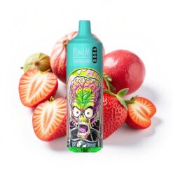 RandM Fumot Tornado 9000 Puffs 18 ml Flüssigkeitskapazität Mesh Coil Erdbeer Granatapfel RGB Display