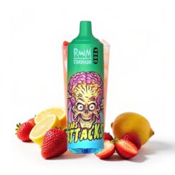 RandM Fumot Tornado 9000 Puffs 18 ml Flüssigkeitskapazität Mesh Coil Erdbeer-Limonade