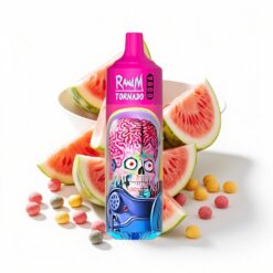 RandM Fumot Tornado 9000 Puffs 18 ml Flüssigkeitskapazität Mesh Coil Wassermelone Skittles