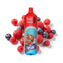 RandM Fumot Tornado 9000 Puffs Einweg-Vape 18 ml Flüssigkeitskapazität Mesh Coil RGB Display Mischbeeren